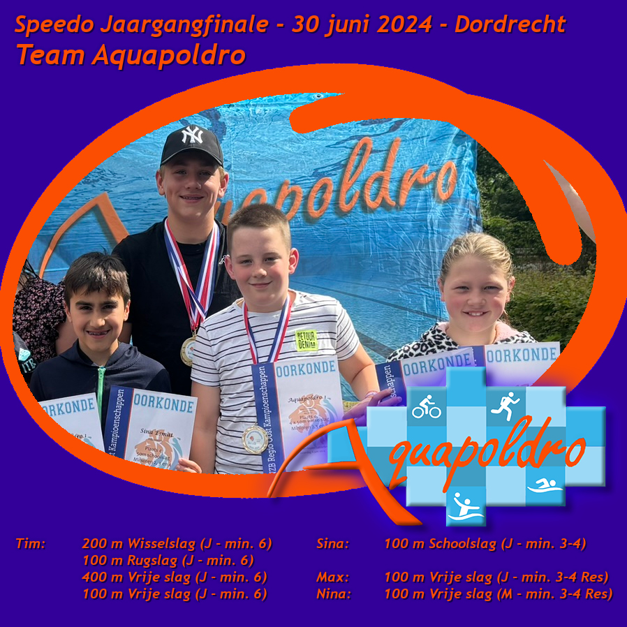 Team Aquapoldro - Speedo Jaargangfinale 2024